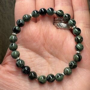 Kambaba Jasper Crystal Gemstone Stretch Bracelet Natural Healing